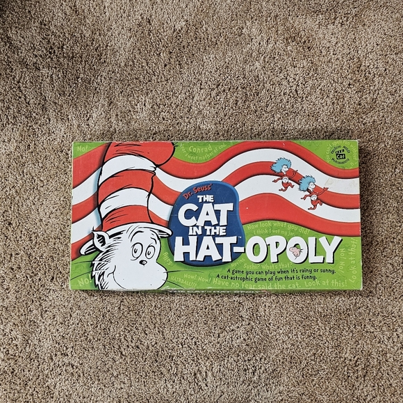 *FREE SHIP* Dr Seuss The Cat in the Hat-opoly Game (2003) - Picture 1 of 4